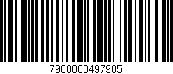 Código de barras (EAN, GTIN, SKU, ISBN): '7900000497905'