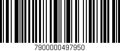 Código de barras (EAN, GTIN, SKU, ISBN): '7900000497950'