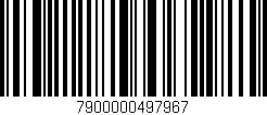 Código de barras (EAN, GTIN, SKU, ISBN): '7900000497967'