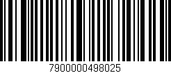 Código de barras (EAN, GTIN, SKU, ISBN): '7900000498025'