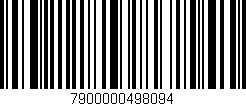 Código de barras (EAN, GTIN, SKU, ISBN): '7900000498094'