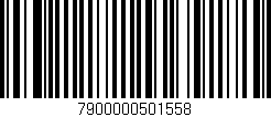 Código de barras (EAN, GTIN, SKU, ISBN): '7900000501558'