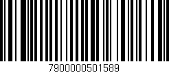 Código de barras (EAN, GTIN, SKU, ISBN): '7900000501589'