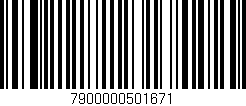 Código de barras (EAN, GTIN, SKU, ISBN): '7900000501671'