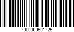 Código de barras (EAN, GTIN, SKU, ISBN): '7900000501725'