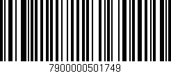 Código de barras (EAN, GTIN, SKU, ISBN): '7900000501749'