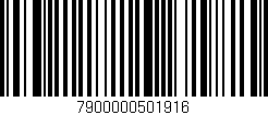 Código de barras (EAN, GTIN, SKU, ISBN): '7900000501916'