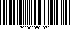 Código de barras (EAN, GTIN, SKU, ISBN): '7900000501978'