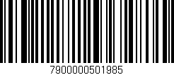 Código de barras (EAN, GTIN, SKU, ISBN): '7900000501985'
