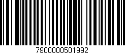 Código de barras (EAN, GTIN, SKU, ISBN): '7900000501992'