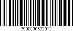 Código de barras (EAN, GTIN, SKU, ISBN): '7900000502012'