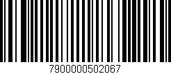 Código de barras (EAN, GTIN, SKU, ISBN): '7900000502067'