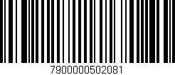 Código de barras (EAN, GTIN, SKU, ISBN): '7900000502081'