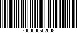 Código de barras (EAN, GTIN, SKU, ISBN): '7900000502098'