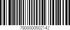 Código de barras (EAN, GTIN, SKU, ISBN): '7900000502142'