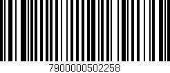 Código de barras (EAN, GTIN, SKU, ISBN): '7900000502258'