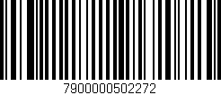 Código de barras (EAN, GTIN, SKU, ISBN): '7900000502272'