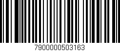 Código de barras (EAN, GTIN, SKU, ISBN): '7900000503163'