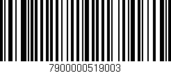 Código de barras (EAN, GTIN, SKU, ISBN): '7900000519003'