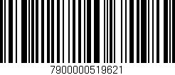 Código de barras (EAN, GTIN, SKU, ISBN): '7900000519621'