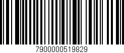 Código de barras (EAN, GTIN, SKU, ISBN): '7900000519829'
