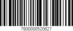 Código de barras (EAN, GTIN, SKU, ISBN): '7900000520627'
