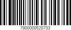 Código de barras (EAN, GTIN, SKU, ISBN): '7900000520733'