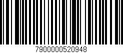 Código de barras (EAN, GTIN, SKU, ISBN): '7900000520948'
