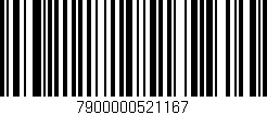 Código de barras (EAN, GTIN, SKU, ISBN): '7900000521167'