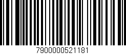 Código de barras (EAN, GTIN, SKU, ISBN): '7900000521181'