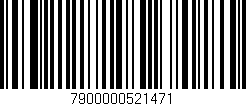 Código de barras (EAN, GTIN, SKU, ISBN): '7900000521471'