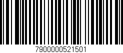 Código de barras (EAN, GTIN, SKU, ISBN): '7900000521501'