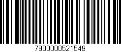 Código de barras (EAN, GTIN, SKU, ISBN): '7900000521549'