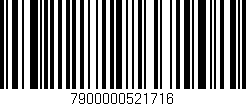 Código de barras (EAN, GTIN, SKU, ISBN): '7900000521716'