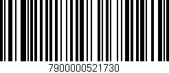 Código de barras (EAN, GTIN, SKU, ISBN): '7900000521730'