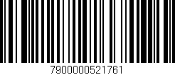 Código de barras (EAN, GTIN, SKU, ISBN): '7900000521761'