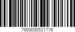 Código de barras (EAN, GTIN, SKU, ISBN): '7900000521778'