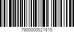 Código de barras (EAN, GTIN, SKU, ISBN): '7900000521815'
