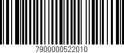 Código de barras (EAN, GTIN, SKU, ISBN): '7900000522010'