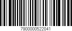 Código de barras (EAN, GTIN, SKU, ISBN): '7900000522041'