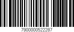 Código de barras (EAN, GTIN, SKU, ISBN): '7900000522287'