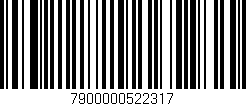 Código de barras (EAN, GTIN, SKU, ISBN): '7900000522317'