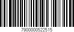Código de barras (EAN, GTIN, SKU, ISBN): '7900000522515'