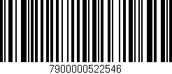 Código de barras (EAN, GTIN, SKU, ISBN): '7900000522546'
