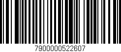 Código de barras (EAN, GTIN, SKU, ISBN): '7900000522607'