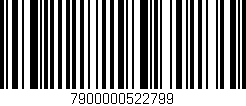 Código de barras (EAN, GTIN, SKU, ISBN): '7900000522799'