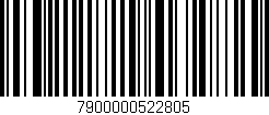 Código de barras (EAN, GTIN, SKU, ISBN): '7900000522805'