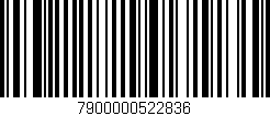 Código de barras (EAN, GTIN, SKU, ISBN): '7900000522836'