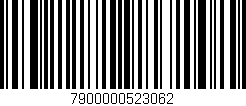 Código de barras (EAN, GTIN, SKU, ISBN): '7900000523062'