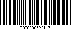 Código de barras (EAN, GTIN, SKU, ISBN): '7900000523116'